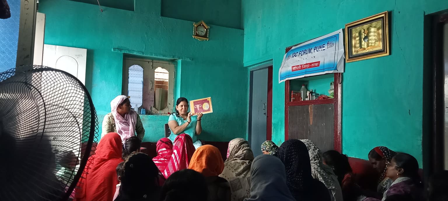 Women learning tailoring and sewing at IGC Forum vocational center